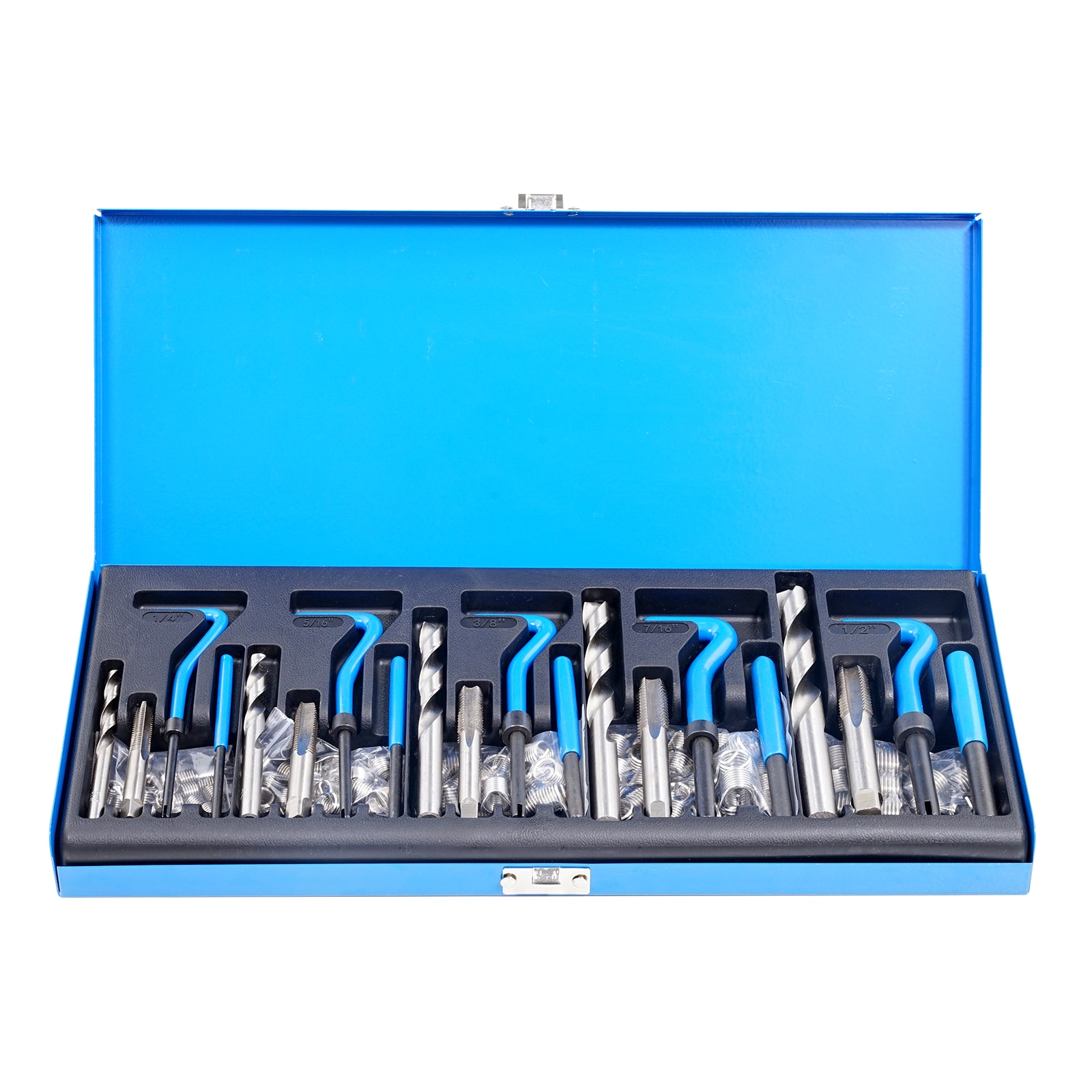 Helicoil Thread Repair Kit 131 Piece Sae Unc Tool Box Set_voghion.com